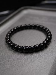 Straight-Cut Coconut Shell Bead Bracelet. Suitable for mindfulness, meditation, or everyday wear.