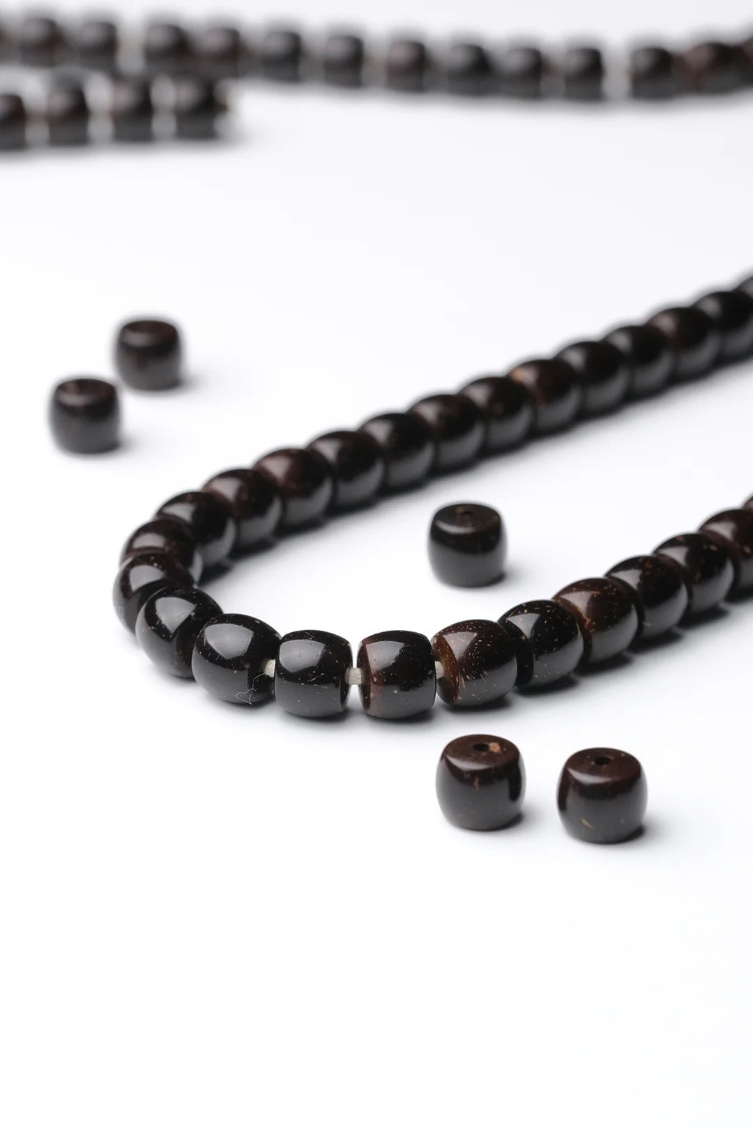 Classic coconut shell bead bracelet. A meaningful accessory for mindfulness, meditation, or daily wear.